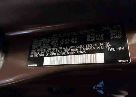 2011 Volvo Xc60 T6/T6 R-Design z USA, uszkodzony, nr VIN YV4902DZ3B2149678